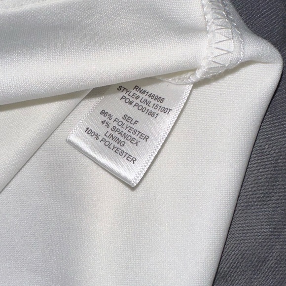 NWOT Crystal Sky White Romper Sz. M - Picture 6 of 8